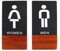 Toilettenschilder, Toilettenschild, Ruheraum, WC, Schild, Acryl, Türanzeige, Wandmontage, Schild für Männer und Frauen