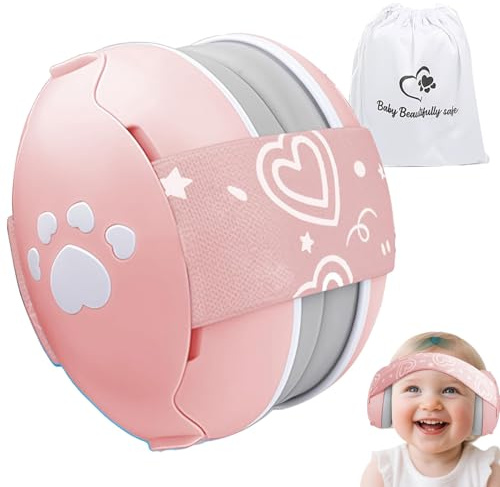 YANKUIRUI Cache-oreilles pour bébé - Réduction du bruit - Pour nourrissons et tout-petits jusqu'à 36 mois
