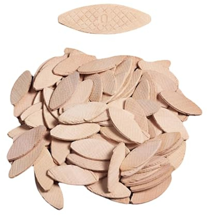 Eruceky 100 Stück Verbindungs Biscuit, Tenon Machine Joiner Biscuit, für Präzise Verbindungen Holzverarbeitung Geeignet für und Spanplatten