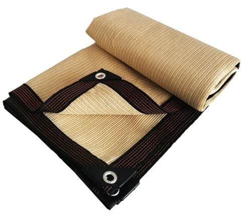 Rete parasole da giardino, 5 x 6 m, resistente ai raggi UV, traspirante, con occhielli, per pergola, serra, pollaio, piante da esterno, protezione per piscina e garage