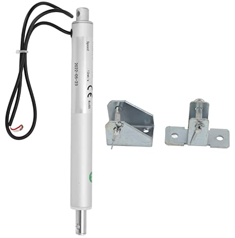 Micro vérin linéaire 50mm de Course, Aluminium IP65, 12V avec Interrupteur de Fin de Course Intégré - Résistant à la Corrosion, Haute Durabilité pour Mobilier Électrique (12V)