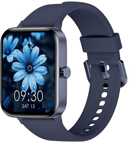 KIUVKAS Smartwatch Uomo Donna,1.95 Orologio Smartwatch con Effettua/Risposta Chiamate,140+ Sportive Fitness Tracker con Pressione Sanguigna e Monitor Sonno,IP68 Smart Watch per Android/iOS