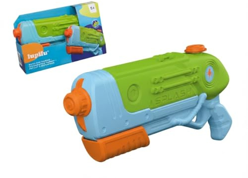 Lupilu Kinder Wasserpistole >>Thunder<< – Große Wasserspritze für Sommer, Garten, Strand & Pool, Badespielzeug für Outdoor-Spiele