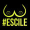 ERREINGE STICKER PRESPAZIATO GIALLO FLUO 12cm - #Escile Escile Divertente Funny - Adesivo Decal Decalcomania Vinile Murale Laptop Auto Moto Casco Camper