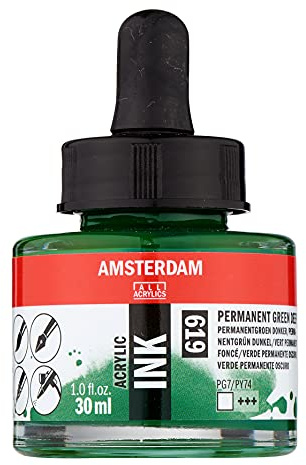 Amsterdam Acrylic Ink Flasche 30 ml Permanentgrün dunkel 619 (17206190)