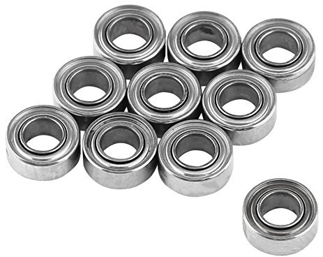 10 Stück MR63ZZ Miniatur-Kugellager, Double Shielded/Sealed, 3x6x2.5mm Metall Geschirmt Kugellager für 3D-Drucker, Modellbau