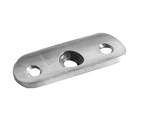 EDELSTAHL Anschraubplatte für Handlauf 33,7-42,4 mm V2A