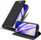 Cadorabo Custodia Libro per Huawei P20 Lite in Nero di Notte - con Vani di Carte, Funzione Stand e Chiusura Magnetica - Portafoglio Cover Case Wallet Book Etui Protezione