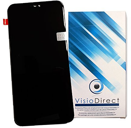 Visiodirect Ecran Complet pour Huawei P20 Lite 5.84 téléphone Portable Noir vitre Tactile + écran LCD