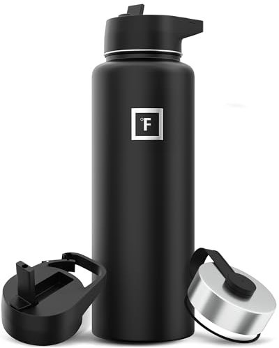 Insulated Water Bottle with Straw - 650/950/1200/1800 ml - Leakproof Double-Walled Stainless Steel Metal Drink Flask BPA-Free - Sports Travel Gym Camping Hiking Kids