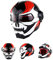 Braveking Motorradhelm, Iron Man-Integralhelm, Transformers Klapphelm, Vintage Harley-Helm,10,XL