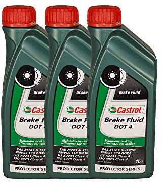 Castrol Brake Fluid Dot4 - Fluido Freni Alta Prestazione Per Tutti I Veicoli Confezione 3x1lt.