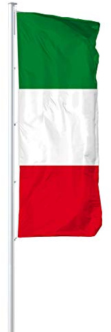 Vispronet® Nationalfahne 150x400 cm ✓ in Deutschland produziert ✓ versch. Materialien ✓ Hochformat (Multiflag®, Italien)