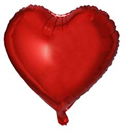 20x Folienballon Herz Ø 45cm Helium Luftballon Herzballon Folienballons für Hochzeit Geburtstag Jahrestag Geschenk (Rot)