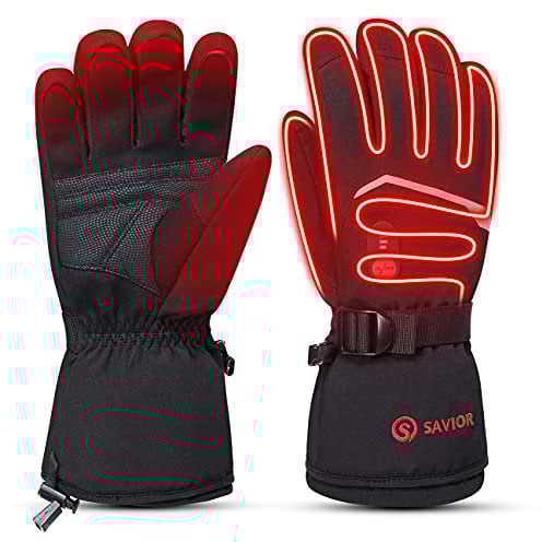 day wolf Heated Gloves for Men Women 7.4V 2200mAh Electric Rechargeable Battery Hand Warmers for Winter Skiing Hunting Hiking Camping Winter Commuting