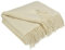 LYHome Kaschmir Decke mit Merino - Luxus Tagesdecke Kuscheldecke Wolldecke Sofadecke und Couchdecke, Sofa Wohndecke Plaid Überwurfdecke Sofaüberwurf, Couch Überwurf (140x200 cm | Weiß Fischgrät)