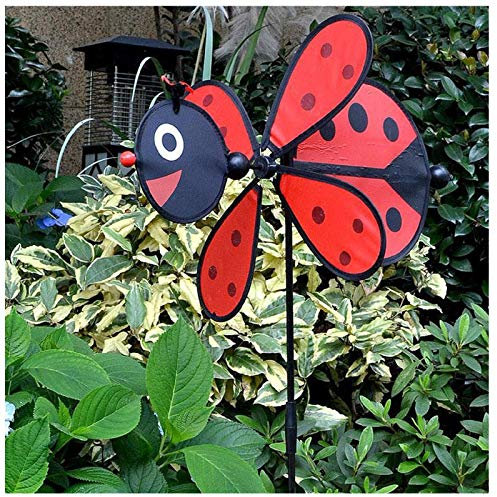 Yuemei Bienen windmühle im Freien, Garten Dekoration Bienen windmühle, UV-beständig und feuchter Windrad Wetterhahn Windfahne Windspiel Für Gartendekoration Weltbienentag (A)