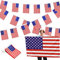 Bandera de Estados Unidos Grande, Bandera EEUU Nacional, Bandera Americana Suministros de Fiesta Patriótica, Bandera Americana Exterior Ideal Para Decoración/Celebración del 4 de Julio