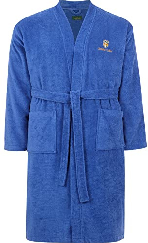 Charles Colby Herren Bademantel Lord Curet royalblau, XL - 56/58