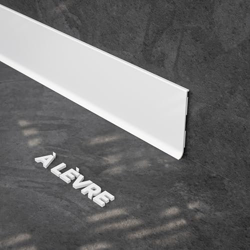 Plinthe à Lèvre PVC - Blanc - 1 m, Lot de 10