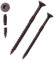 Holzschrauben 4.5x60 mm mit TORX-Profil, 250Stck., Spanplattenschrauben, Senkkopfschrauben, Universalschrauben, brauner Ruspert Anti-Korrosionsbeschichtung (4.5 x60 mm (250 Stck.))
