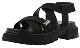 G-star Raw Damen XINVA-DNM-W Sandal, Black, 36 EU