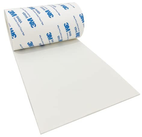 Non Slip Self Adhesive Furniture Pads, Cuttable Anti Scratch Floor Protectors, 4x40 inch Rubber Heavy Duty Furniture Pad for Any Furniture and Appliances (White)