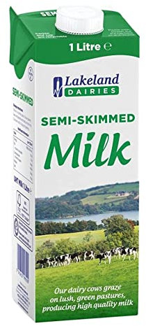 Lakeland Dairies Long Life Semi Skimmed Milk 6x1ltr