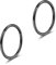 20g Nasenpiercing Ring Grade 23 Titan Schwarz Scharnier Septum Piercing Nahtlose Clicker Sleeper Knorpel Daith Rook Tragus Helix Piercing Hoop Ohrringe 9mm