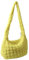 Gesteppte Tragetasche für Damen, Puffertaschen, große Polsterung, Schultertasche, Knödel, Unterarmtasche, Tragetasche, Wolkenhandtaschen mit Reißverschluss, gelb, Small