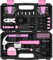 DEKO Cassetta Attrezzi Completa Professionali Rosa 62 Pezzo, Kit Set Attrezzi da Lavoro in Offerta, Valigetta Attrezzi, Fai da Te Attrezzi Donna, Adatto per la Riparazione Domestica, Ufficio