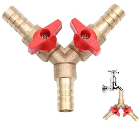 Connecteur De Tuyau 3 Voies Avec Interrupteur, Connecteur De Tuyau, 8 mm Y Connecteur De Tuyau 3 Voies, Séparateur, pour Eau, Huile et Gaz pour Arrosage de Jardin, Construction Navale