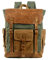 FANDARE Vintage Rucksack for men Backpack Hiking Women Canvas Outdoor Hiking Daypacks Vintage Daypacks Travel Trekking Rucksack Shoulder Bag for Men Women Sport Camping Mountaineer Knapsack Lake Green