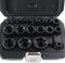 SPEEDWOX Juego de 19 llaves de vaso EP de 1/5.1 cm, 3/20.3 cm, 1/10.2 cm Drive External Torx Plus y hembra E-Torx Star Torque Socket con estuche de almacenamiento