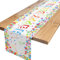 Tischläufer Geburtstag Weiß, Tischdecke Geburtstag mit Bunte Sterne, Happy Birthday Tischläufer zum Geburtstag, Tischdeko Geburtstag für Junge Mädchen Party Geburtstagsdeko, 180 x 35 cm