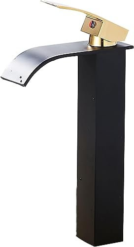 VGJHGFH Rubinetto alto per lavandino del bagno Caldo e freddo singolo foro alto rubinetto del bacino caldo e freddo del lavandino del bacino del rubinetto