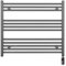 900mm Wide Anthracite Grey Electric Bathroom Towel Rail Radiator Heater With AF Thermostatic Electric Element UK Pre-Filled (900 x 700 mm)