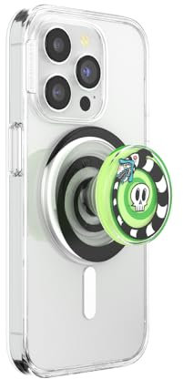 PopSockets Beetlejuice - Agarre magnético Seguro para teléfono, Soporte Manos Libres, Compatible con Carga inalámbrica, Beetlejuice - Backspin Sand Snakes