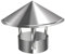 Comignolo In Acciaio Inox Comignolo Superiore A Cono Copertura Del Camino Tetto Esterno Argento Comignolo Del Tubo Della Stufa Camini Adatti Per L'Aspirazione E La Ventilazione Interna(250mm/9.8in)
