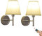 Modern Minimalist Rechargeable Wall Light Battery Operated Wall Sconces Set of 2, Cordless Non Hardwired Wall Mounted Lamp Battery Powered Wall Sconce Lights for Bedroom Living Room Hallway Porch TV(C