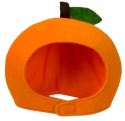 Dickly Obst Kopfbedeckung Hut Dress up Themed Party Hut für Bühne Festivals Maskerade Geschenk, Orange