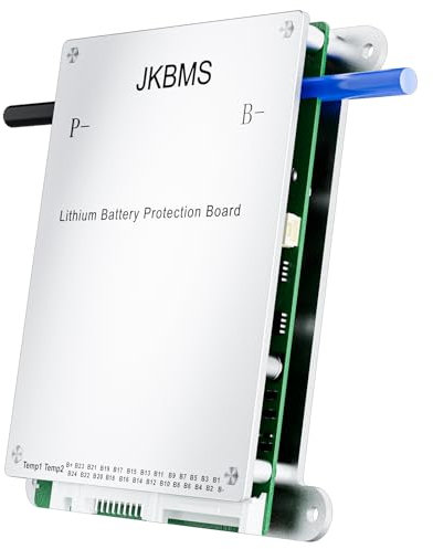 JKBMS Smart BMS 8S-17S 24V-60V 40A 0.4A Aktives Balance-BMS mit eingebautem Bluetooth und RS485 Batterieschutzplatine für Li-Ion,LiFePO4 und LTO Lithium-Akkupacks (JK-BD4A17S4P)