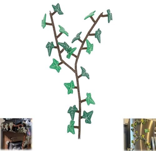 Ivy Fridge Magnets,3d Artificial Ivy Fridge Magnet With Articulating Stems, Funny Fridge Magnets, Novel Plant Fridge Magnets For Locker Fridge Home Office Decor (1pc)