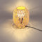 LIGKIN Gewebte Tischlampe Nachttischlampe Boho Style Lampenschirm aus Papierschnüren Tischleuchte Vintage Tischbeleuchtung Nachtlicht für Schlafzimmer Büro Lesen