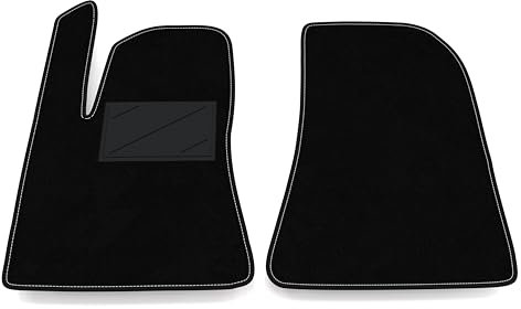 Auto-Fußmatten Kit nur vorne 2 Stück kompatibel mit Tesla Model 3 2020-2024 | Set 2 Teppiche vorne nach Maß in Teppich
