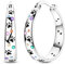 NARMO 925 Sterling Silver Hoops Colorful Pet Claws Earrings for Women