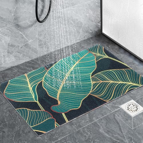 LY4U Tapis de Douche Antidérapant en Forme de Loofah, Anti-moisissure Lavable en PVC Coloré pour Personnes âgées, Tapis de Bain Antidérapant pour Zones Mouillées