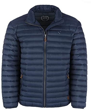 modAS Herren Steppjacke mit Stehkragen - Gesteppte Jacke in Daunenoptik inkl. Aufbewahrungsbeutel