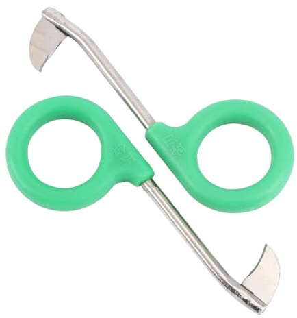 ARTIBETTER Cisailles Annulaires N°1 Vertes, Coupe-Anneaux à Bords Fins pour Arbres Fruitiers, Taille Précise pour Pêcher, Jujubier et Vigne, Lot de 2 Outils de Jardinage à Main