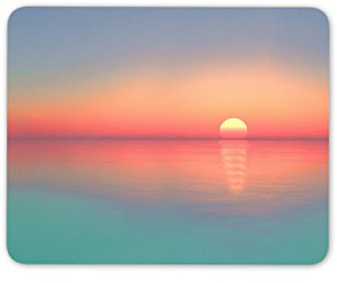 Destination Vinyl Ltd Beautiful Sunset Mouse Mat Pad - Sunrise Beach Sea Pink Computer #8647